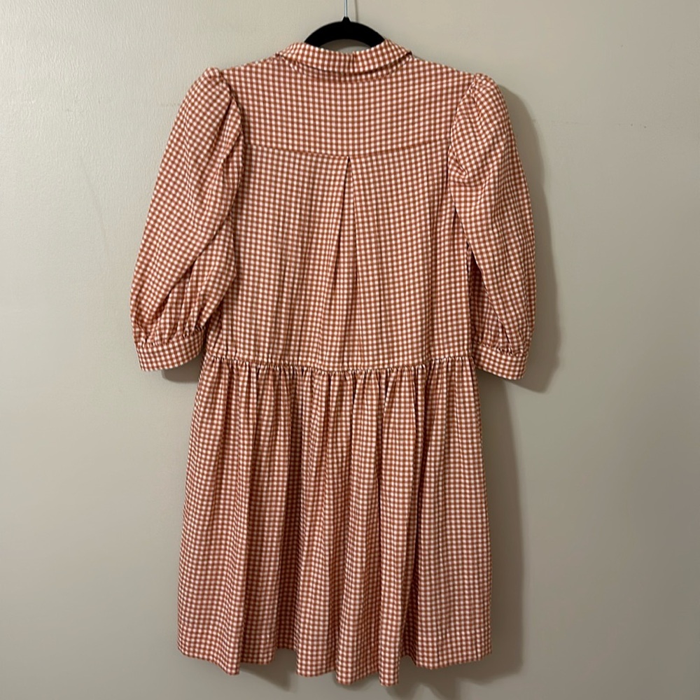 Hunter Bell McCauley Dress Fall Harvest Gingham Size Medium - Picture 8 of 15